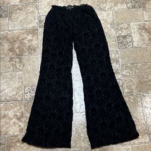 For Love and Lemons Sheer with liner flare pants